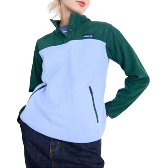 Kavu Cavanaugh Fleece Pullover Colorblock Lightweight Unisex Women’s XXL - Picture 1 of 16